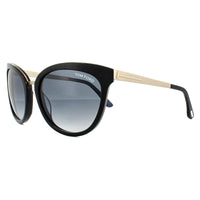 Tom Ford Sunglasses 0461 Emma 05W Black Gold Blue Gradient