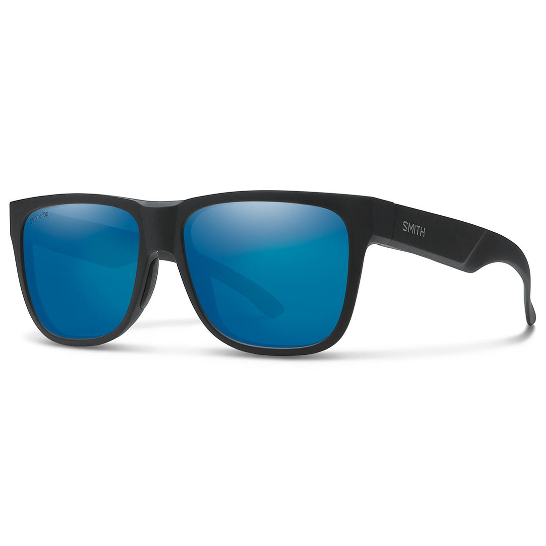 Smith Sunglasses Lowdown 2 003 QG Matte Black ChromaPop Polarized Blue Mirror