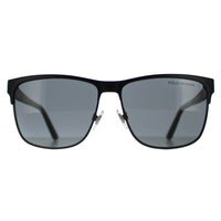 Polo Ralph Lauren Sunglasses PH3128 939781 Matte Black On Shiny Black Grey Polarised