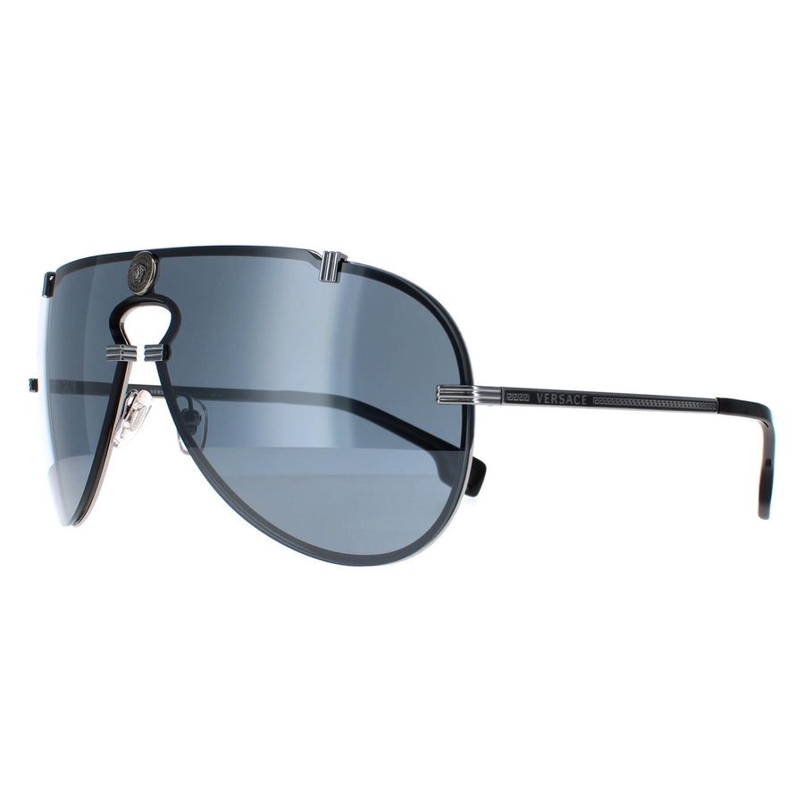 Versace Sunglasses VE2243 10016G Gunmetal Grey Mirror Black