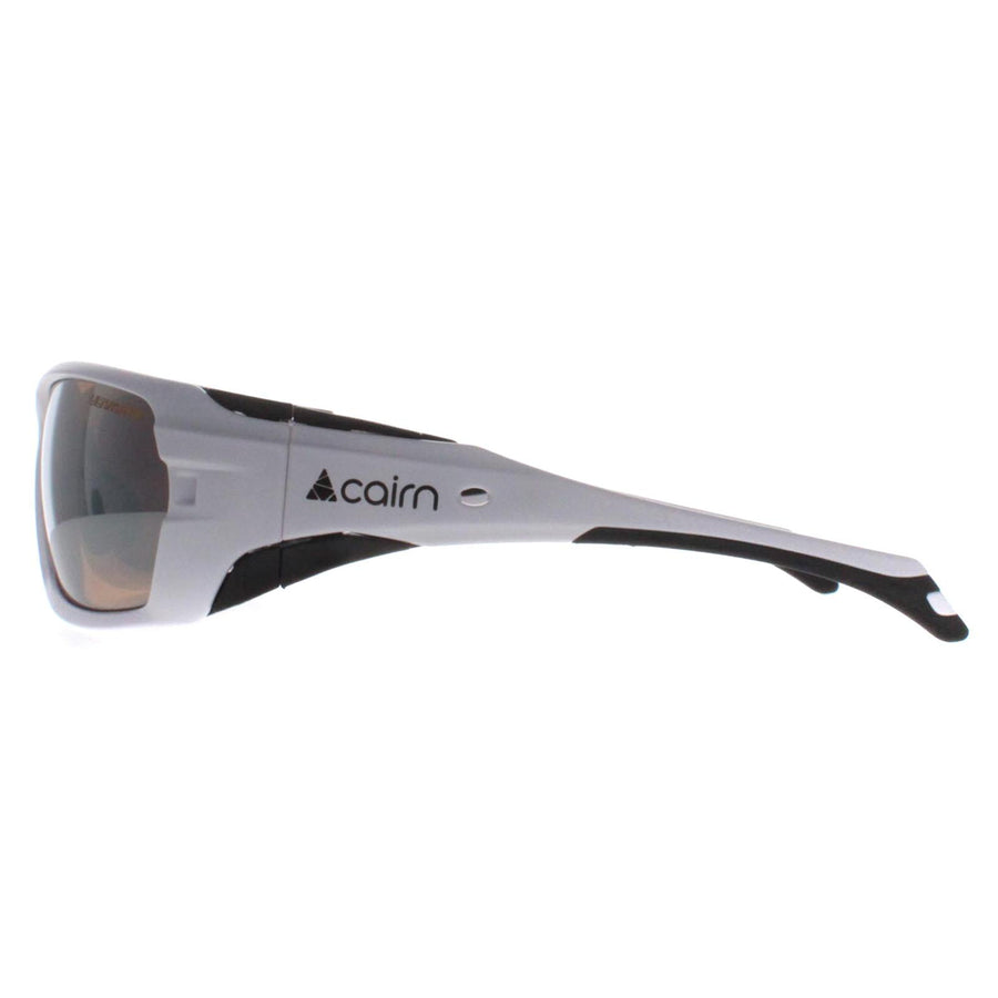 Cairn Sunglasses Racing 101 Matte White Black Flash Grey Photochromic