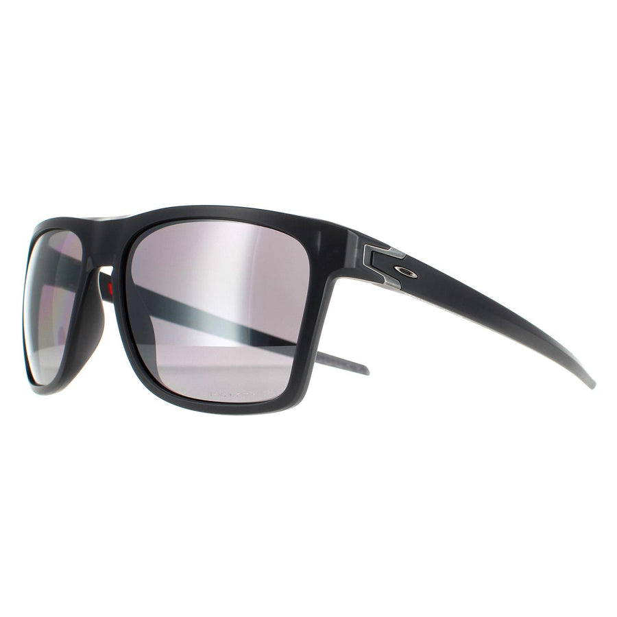 Oakley Sunglasses Leffingwell OO9100-04 Matte Black Ink Prizm Black Polarized