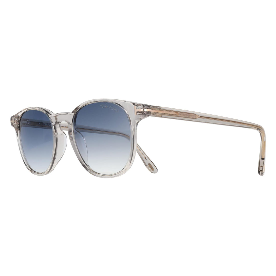 Tom Ford Sunglasses Holt-02 FT1302 20W Shiny Crystal Clear Blue Gradient