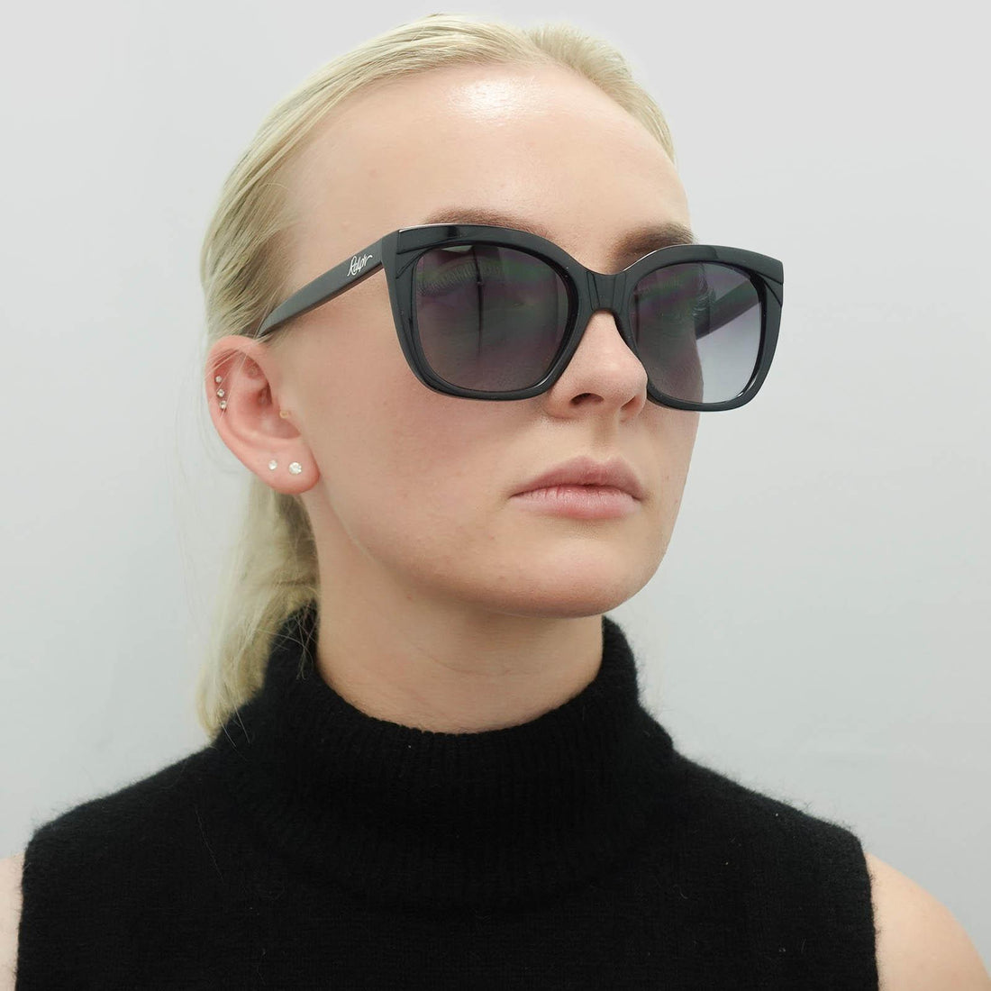 Ralph by Ralph Lauren Sunglasses RA5265 575225 Shiny Black Grey Gradient