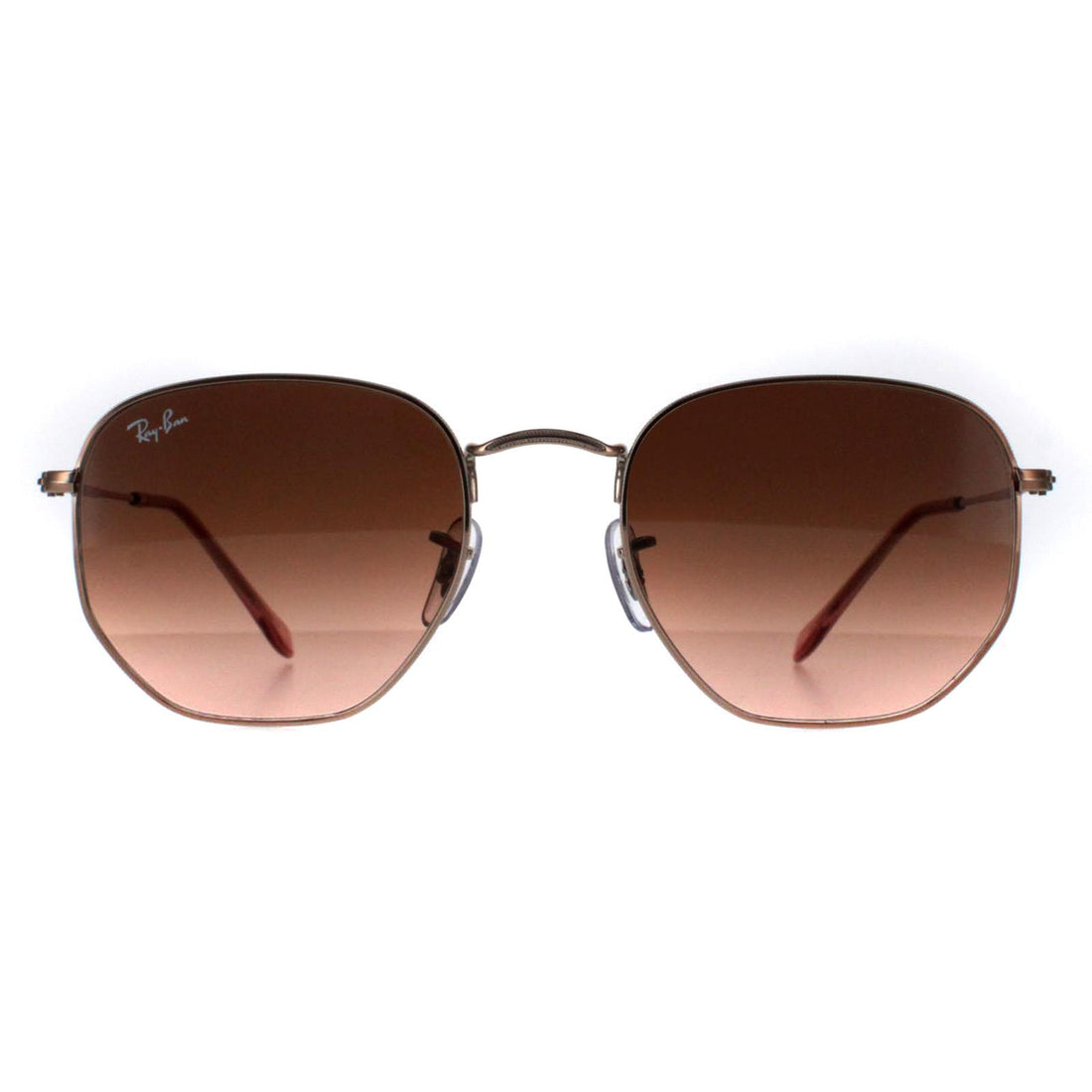 Ray-Ban Sunglasses RB3548N Hexagonal 9069A5 Copper Brown Gradient
