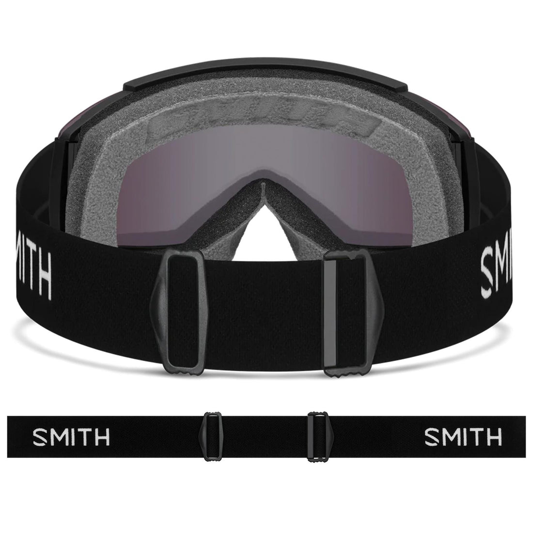 Smith Ski Goggles Squad 2QJ 4K Black ChromaPop Sun Blue Mirror & Yellow