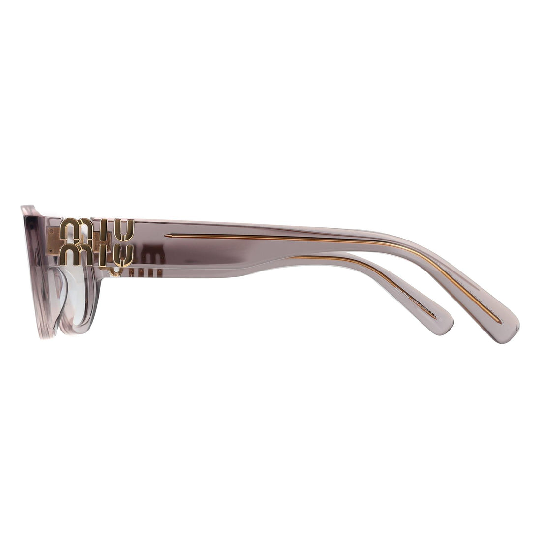Miu Miu Glasses Frames MU03WV 12W1O1 Mauve Transparent Women