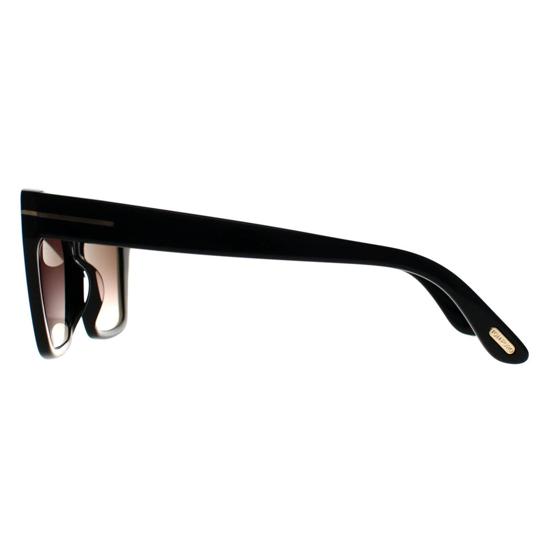 Tom Ford Sunglasses Winona FT1030 01Z Shiny Black Purple Brown Gradient