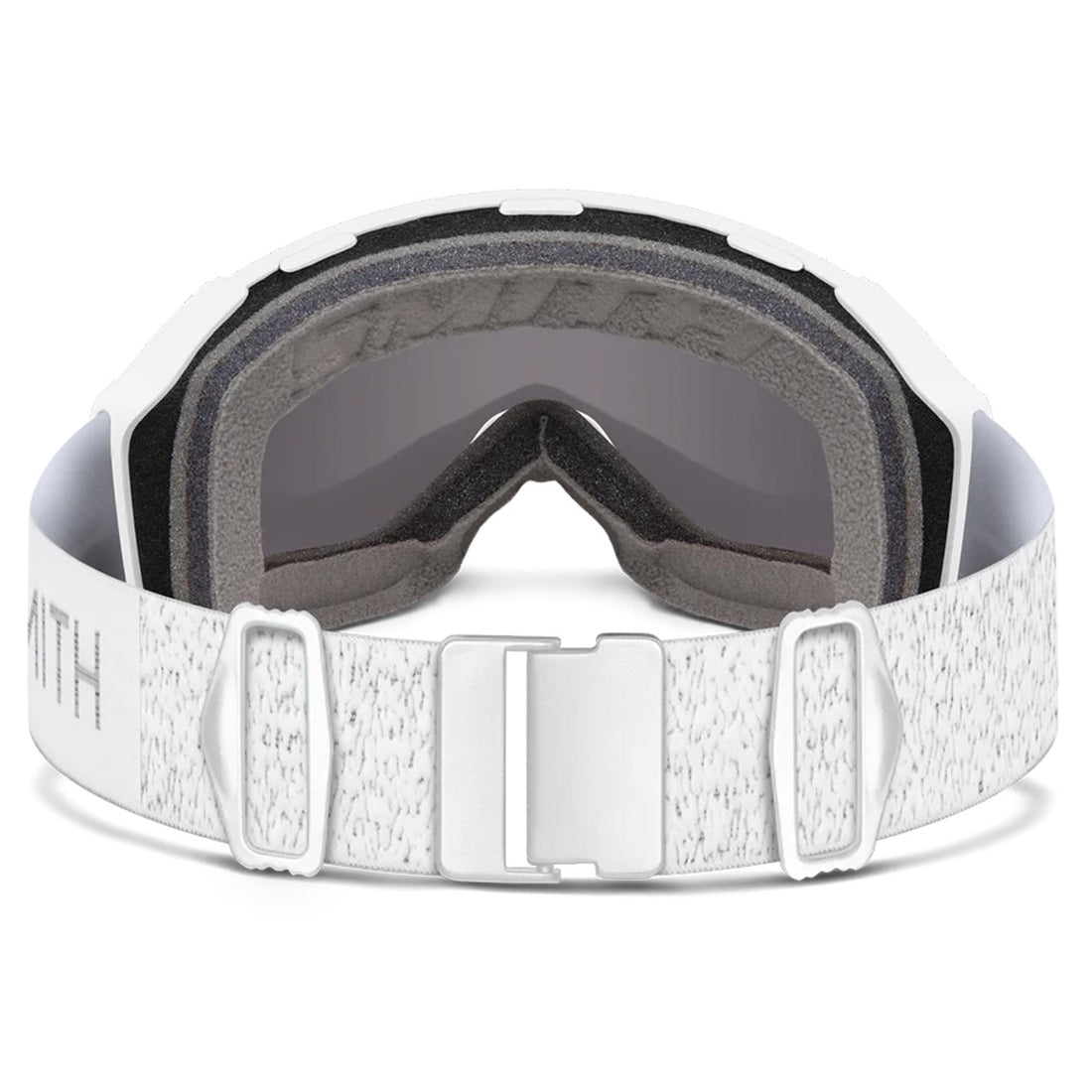 Smith Ski Goggles 4D Mag S 0OR 5T White Chunky Knit ChromaPop Sun Platinum Mirror & CP Storm Blue Sensor Mirror