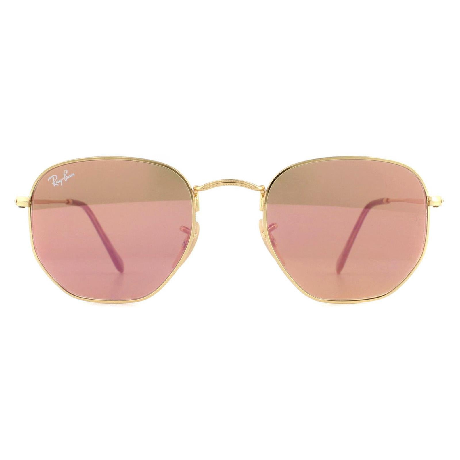 Sunglasses Hexagonal 3548N 001 Z2 Copper Flash Mirror