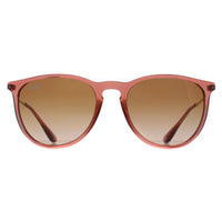 Ray-Ban Erika Classic RB4171 Sunglasses Transparent Light Brown Brown Gradient