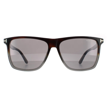 Tom Ford Sunglasses Fletcher FT0832 55C Coloured Havana Grey Mirror