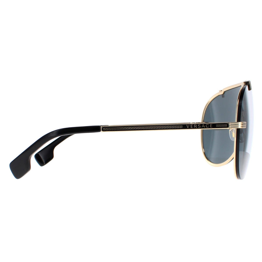 Versace Sunglasses VE2243 100287 Gold Dark Grey