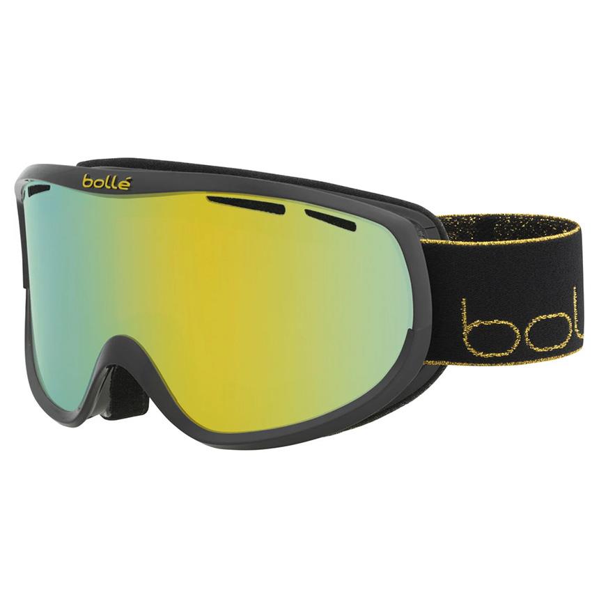 Bolle Ski Goggles Sierra BG113004 Shiny Black and Gold Sunshine