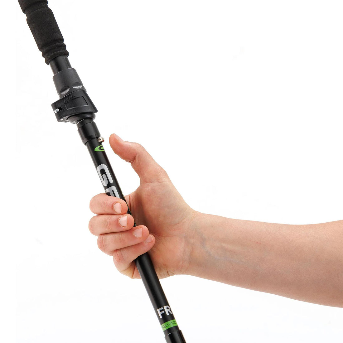 Gabel Trekking Poles FR-3 EF Black and Green Telescopic