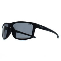 Relay Rectangle Unisex Matte Black and Grey Smoke Polarized Swiftline Sunglasses