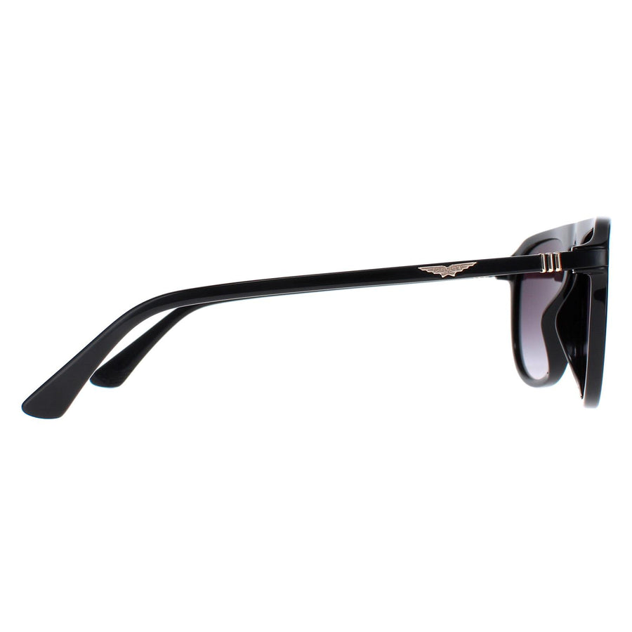Police Sunglasses SPLE06 700F Shiny Black Smoke Gradient