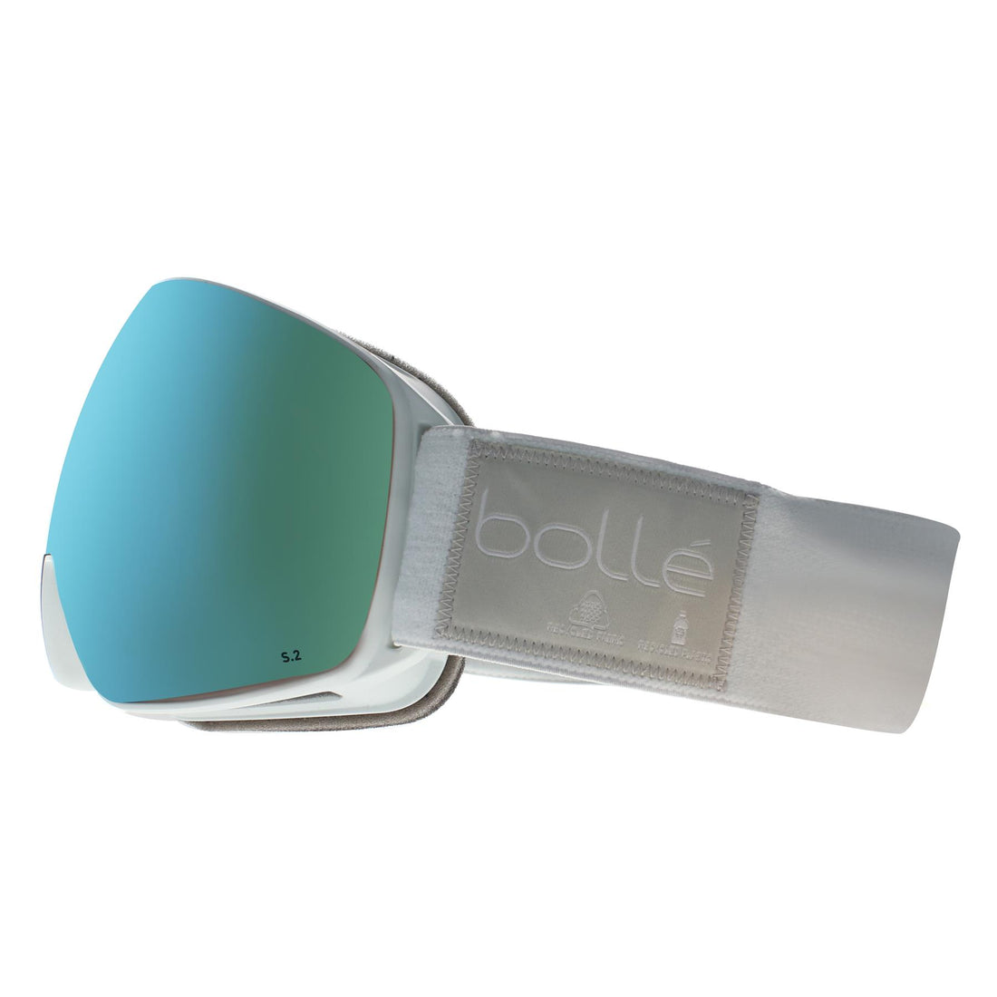 Bolle Ski Goggles Eco Torus M BG009006 Matte Ice White Azure