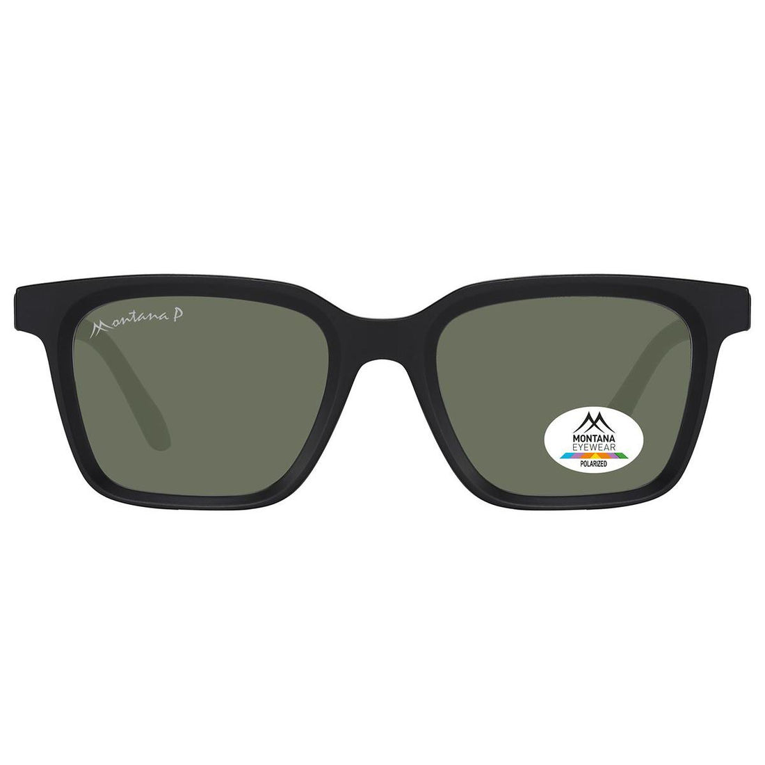 Montana Sunglasses MP58 A Matte Black Green Polarized