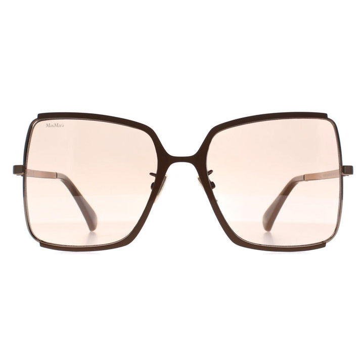 Max Mara Sunglasses MM0070-H 34K Shiny Light Bronze Roviex Brown Gradient