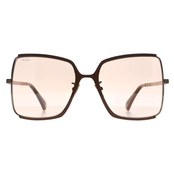 Max Mara Sunglasses MM0070-H 34K Shiny Light Bronze Roviex Brown Gradient