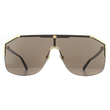Gucci Sunglasses GG0291S 002 Gold and Black Brown