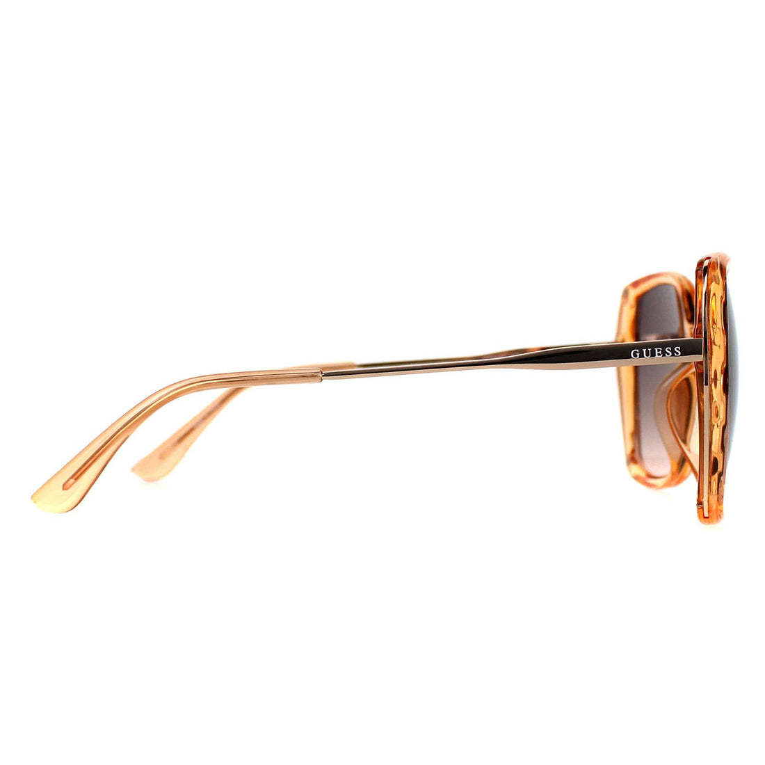 Guess Sunglasses GF0396 57B Shiny Beige Smoke Gradient