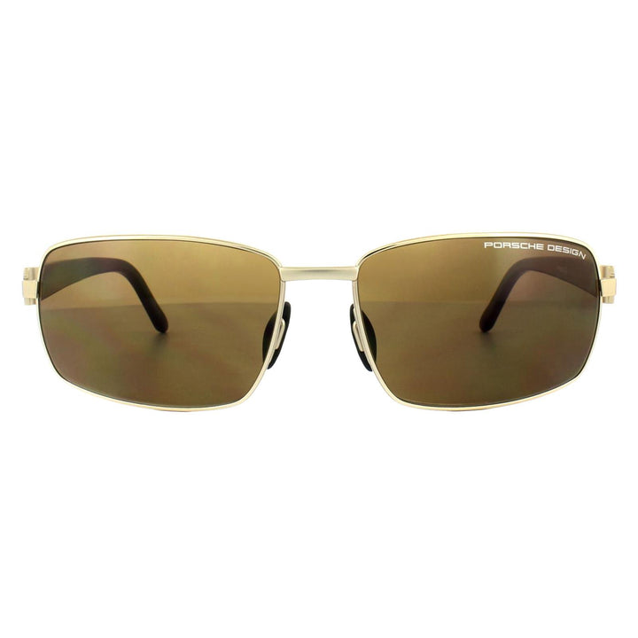 Porsche Design Sunglasses P8902 B Gold Carbon Brown