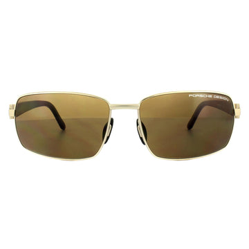 Porsche Design Sunglasses P8902 B Gold Carbon Brown