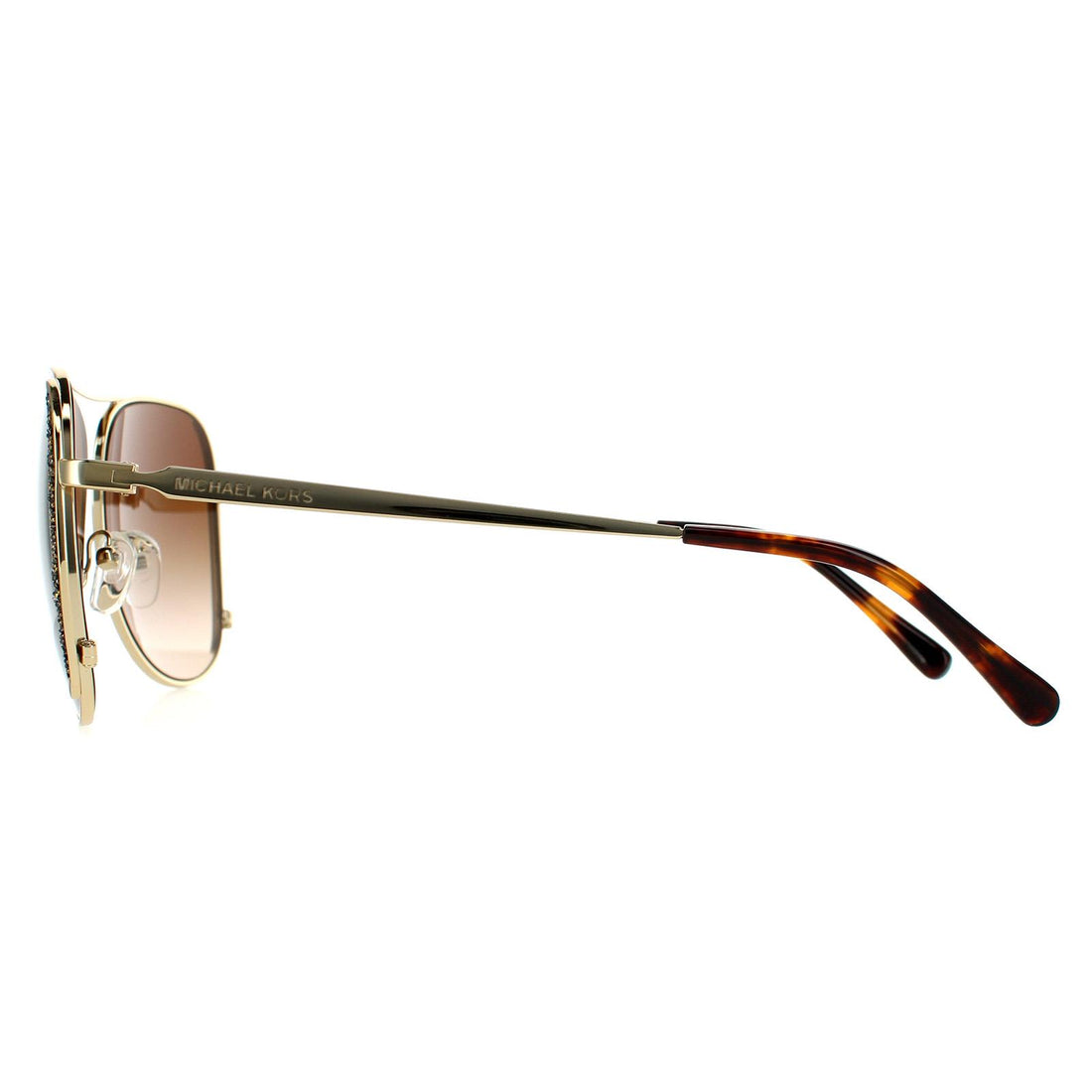 Michael Kors Sunglasses MK1082 101413 Light Gold Smoke Gradient