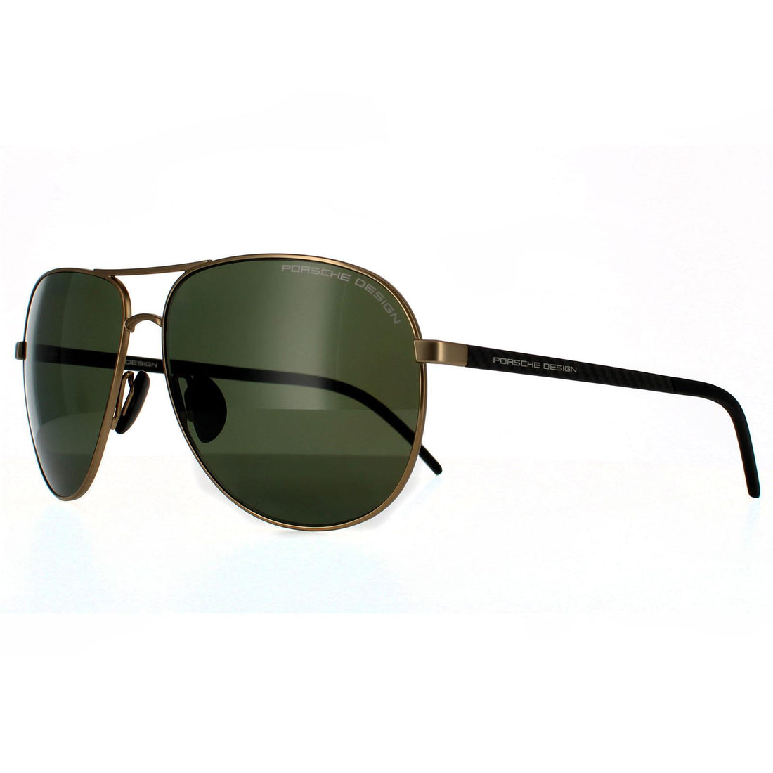 Porsche Design Sunglasses P8651 B Gold Green Grey Polarized