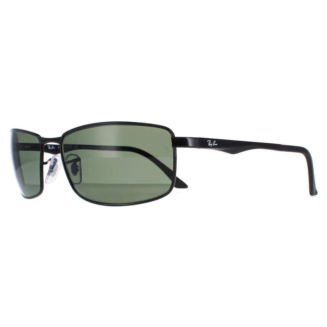 Ray-Ban Sunglasses 3498 002/9A Black Polarized Green