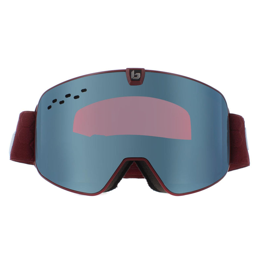 Bolle Nevada Ski Goggles Matte GarnetVolt Ice Blue & Vermillon Blue