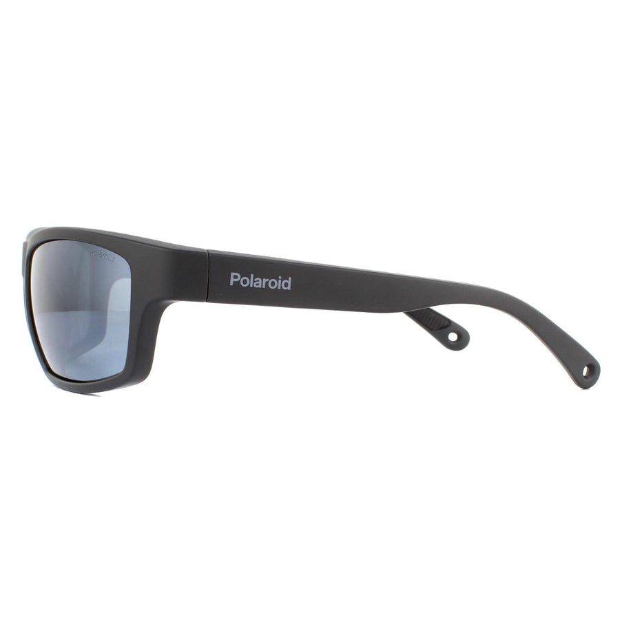Polaroid Sport Sunglasses PLD 7037/S 003/EX Matte Black Grey Silver Mirror Polarized