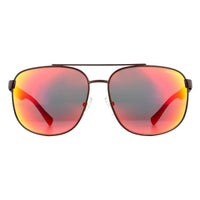 Armani Exchange Sunglasses 2026S 61066Q Matte bronze Grey Mirror Red Yellow
