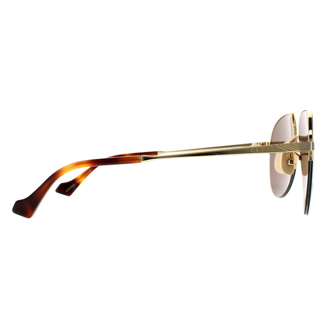 Gucci Sunglasses GG0742S 002 Gold Brown
