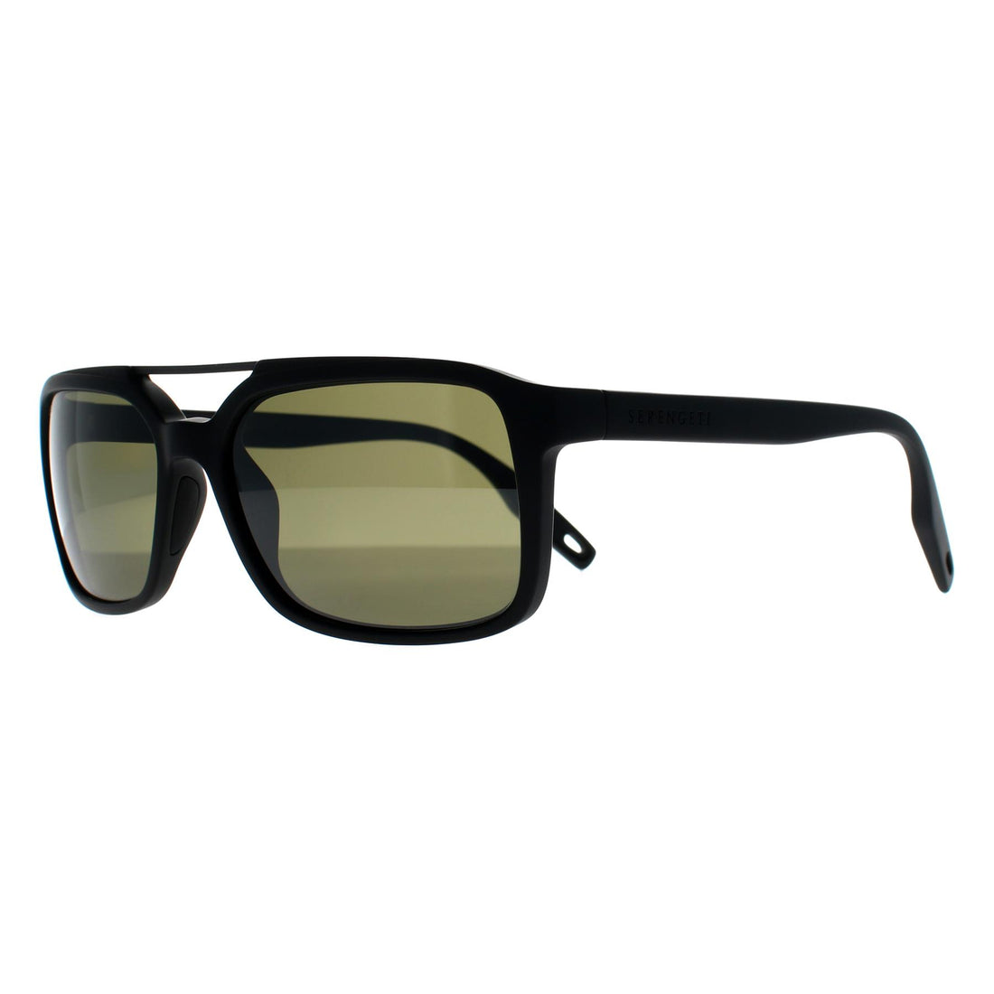 Serengeti Sunglasses Renzo 8621 Matte Black Mineral Polarized 555nm Green Photochromic