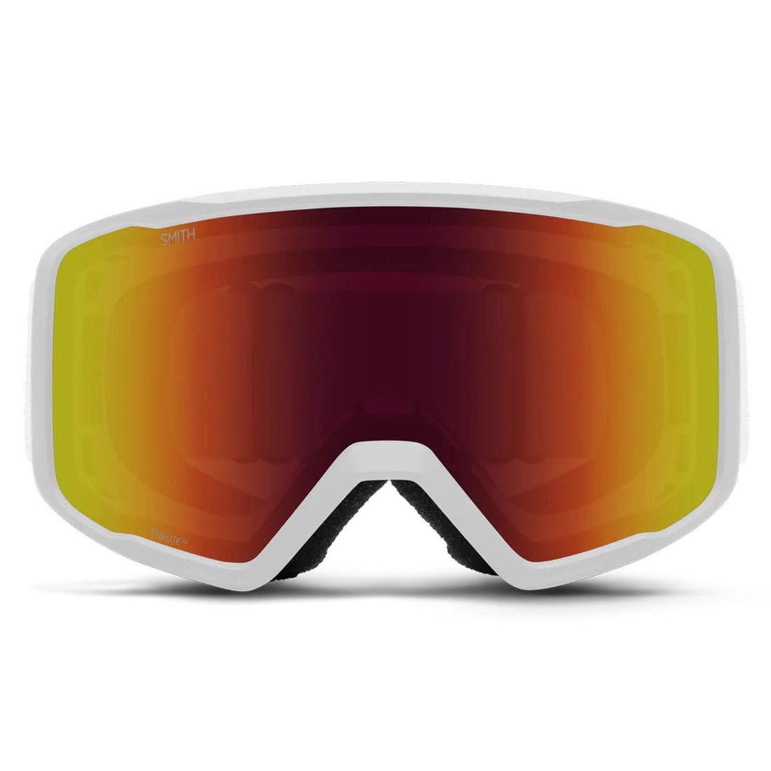 Smith Ski Goggles Tribute 1DG C1 White Red Sol-X Mirror