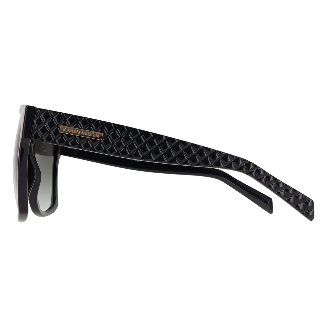 Karen Millen Sunglasses KM5059 001 Black Dark Green Gradient
