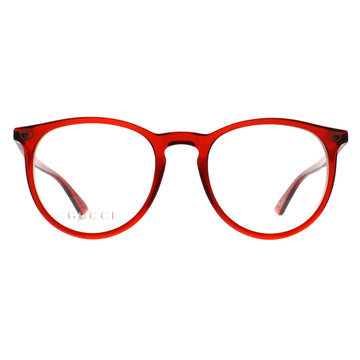 Gucci Glasses Frames GG0027O 013 Light Burgundy Women