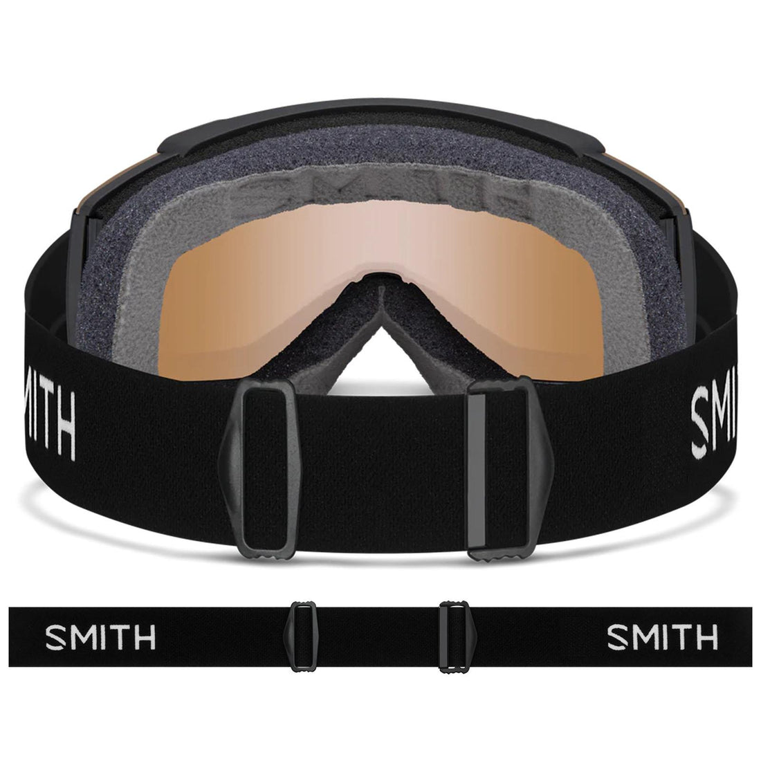 Smith Ski Goggles Squad S 2QJ 4L Black ChromaPop Pro Photochromic Blue Mirror