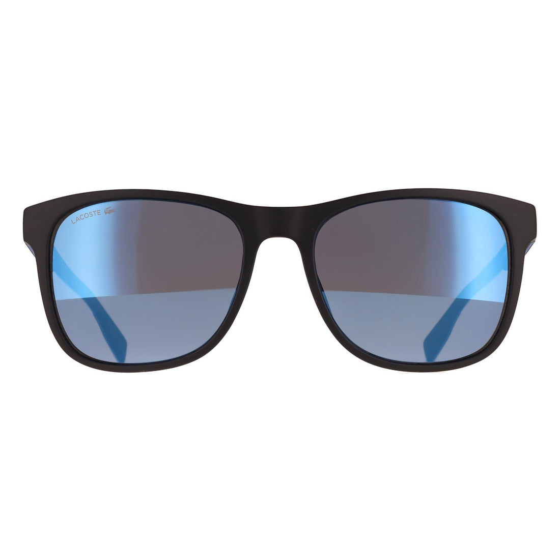 Lacoste Sunglasses L6031S 002 Matte Black Sild Grey Blue Mirror
