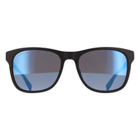 Lacoste Sunglasses L6031S 002 Matte Black Sild Grey Blue Mirror