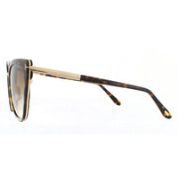 Tom Ford Sunglasses Simona FT0717 52F Shiny Dark Havana Brown Gradient