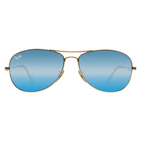 Ray-Ban Sunglasses Cockpit 3362 112/17 Matt Gold Blue Mirror