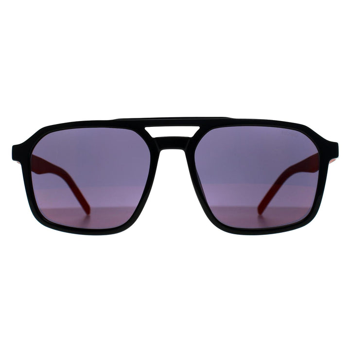 Hugo by Hugo Boss Sunglasses HG 1335/S 807 AO Black Red Mirror