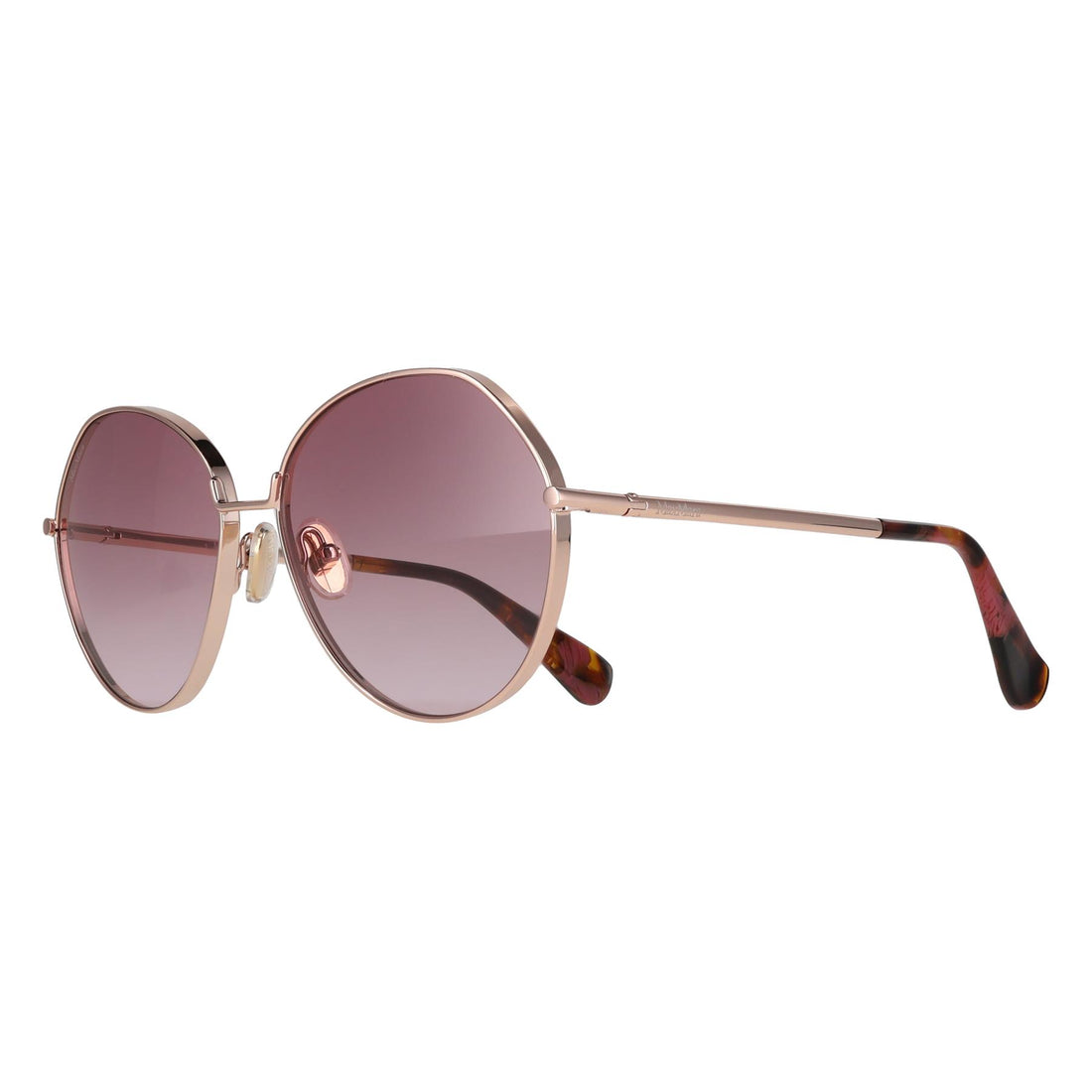 Max Mara Sunglasses MM0096 Menton 28Z Shiny Rose Gold Purple Gradient