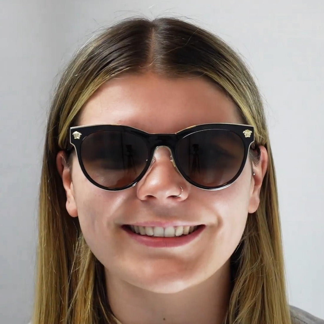 Versace Sunglasses VE2198 12528H Transparent Bordeaux Pink Violet