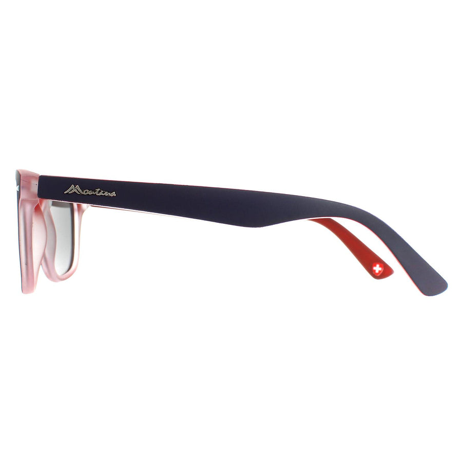 Montana Sunglasses MP41 J Blue Red Rubbertouch Grey Polarized