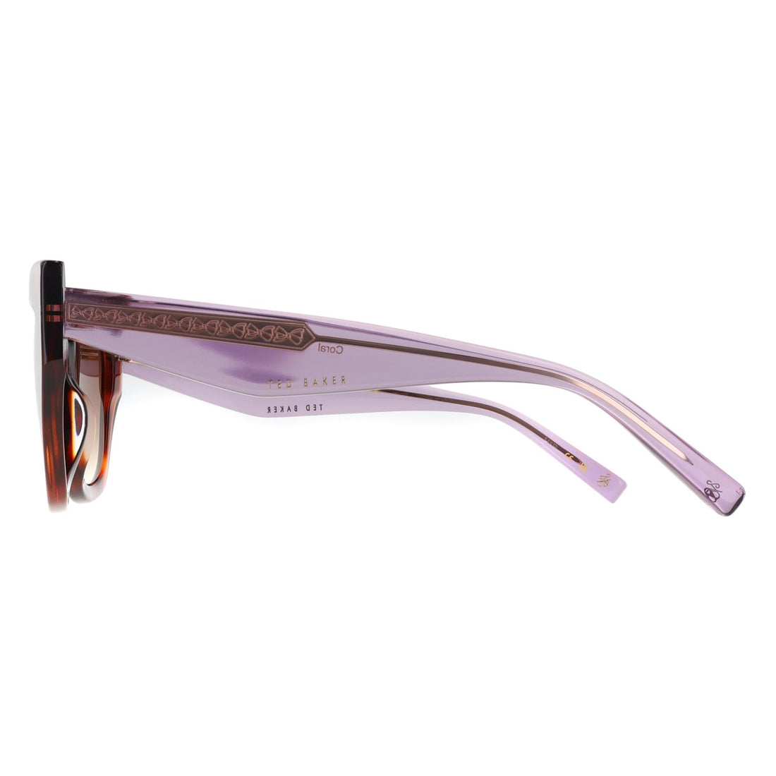 Ted Baker Sunglasses TB1757 Coral 100 Gloss Classic Tortoise Brown Gradient